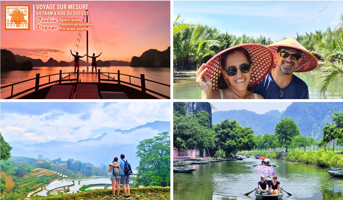 Voyage en couple au Vietnam en 2027 circuit priv&eacute; sur mesure avec l'agence de voyage locale francophone Tonkin Voyage