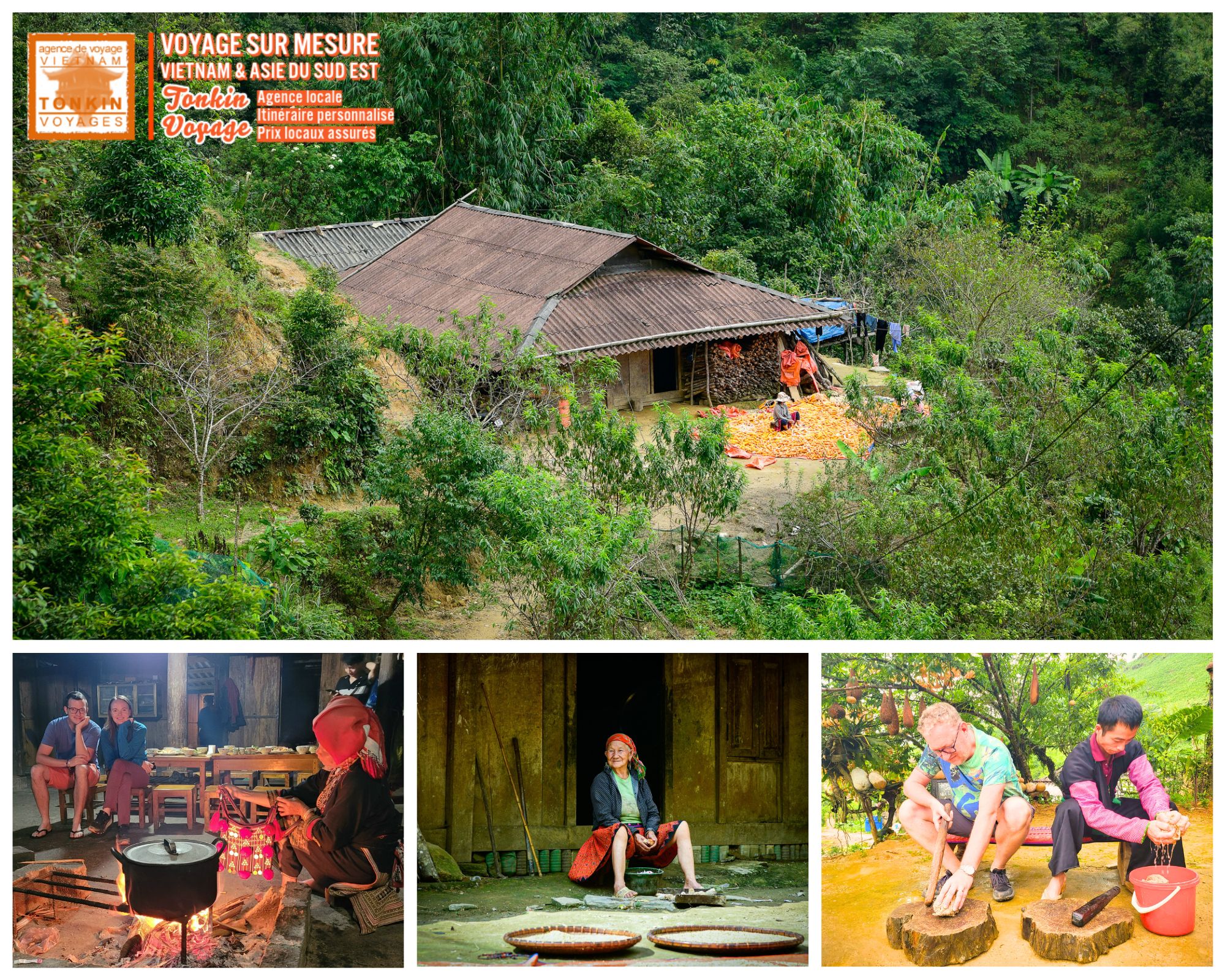 Voyager autrement au Vietnam avec l'agence de voyage locale francophone tonkin Voyage Circuit Nord Vietnam &agrave; Sapa voyage authentique confort immersion locale &eacute;viter la foule 
