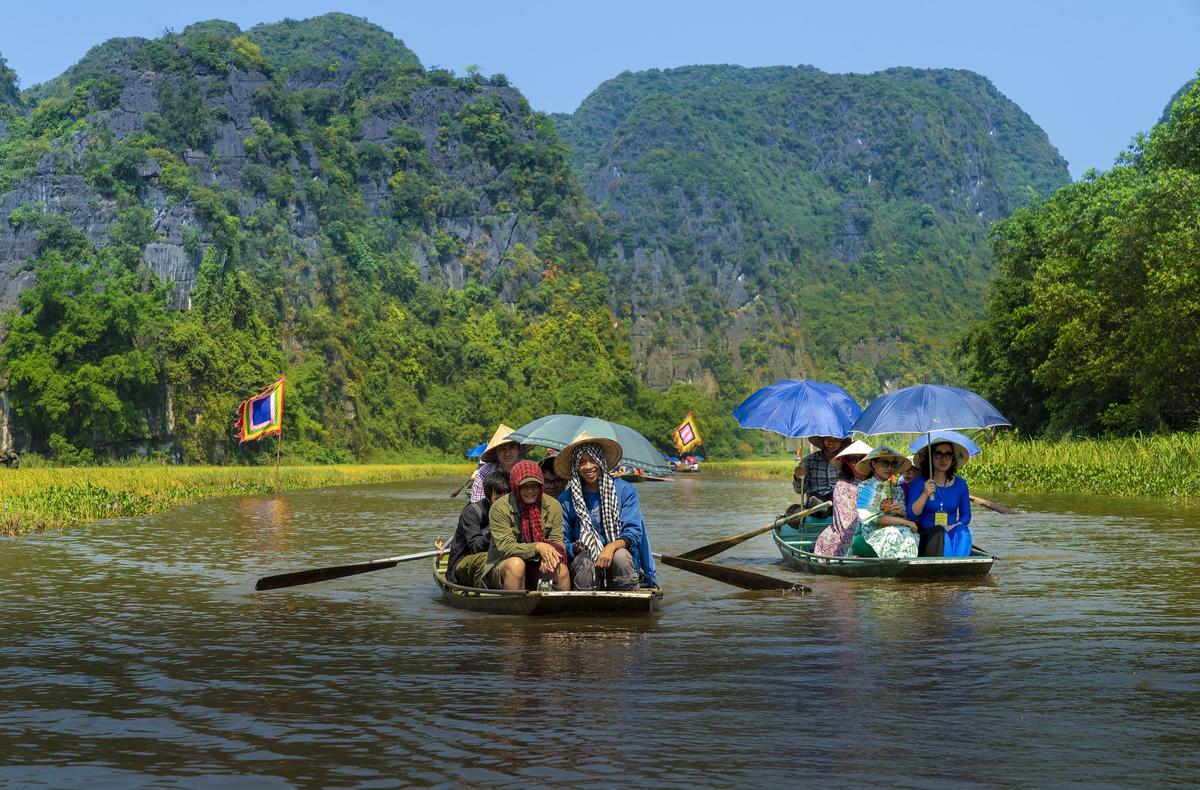 Voyage en train de luxe Vietnam destination Ninh Binh