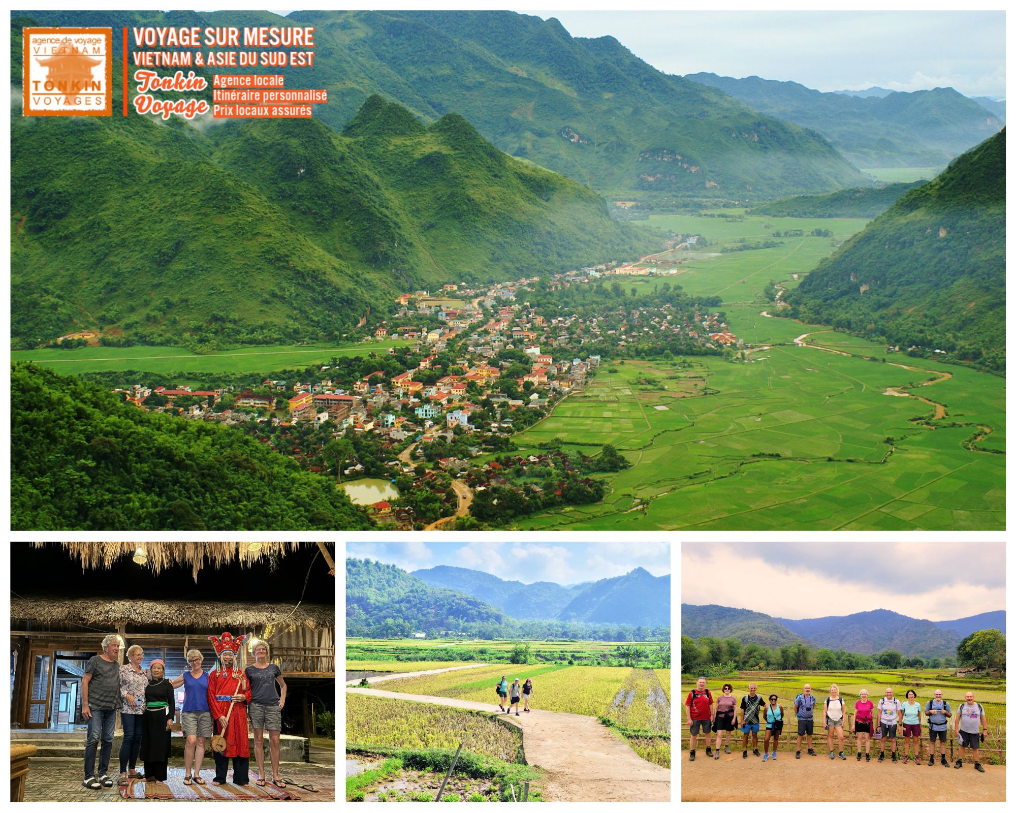 Circuit au Vietnam combien de nuits pour la r&eacute;serve Pu Luong et vall&eacute;e Mai Chau