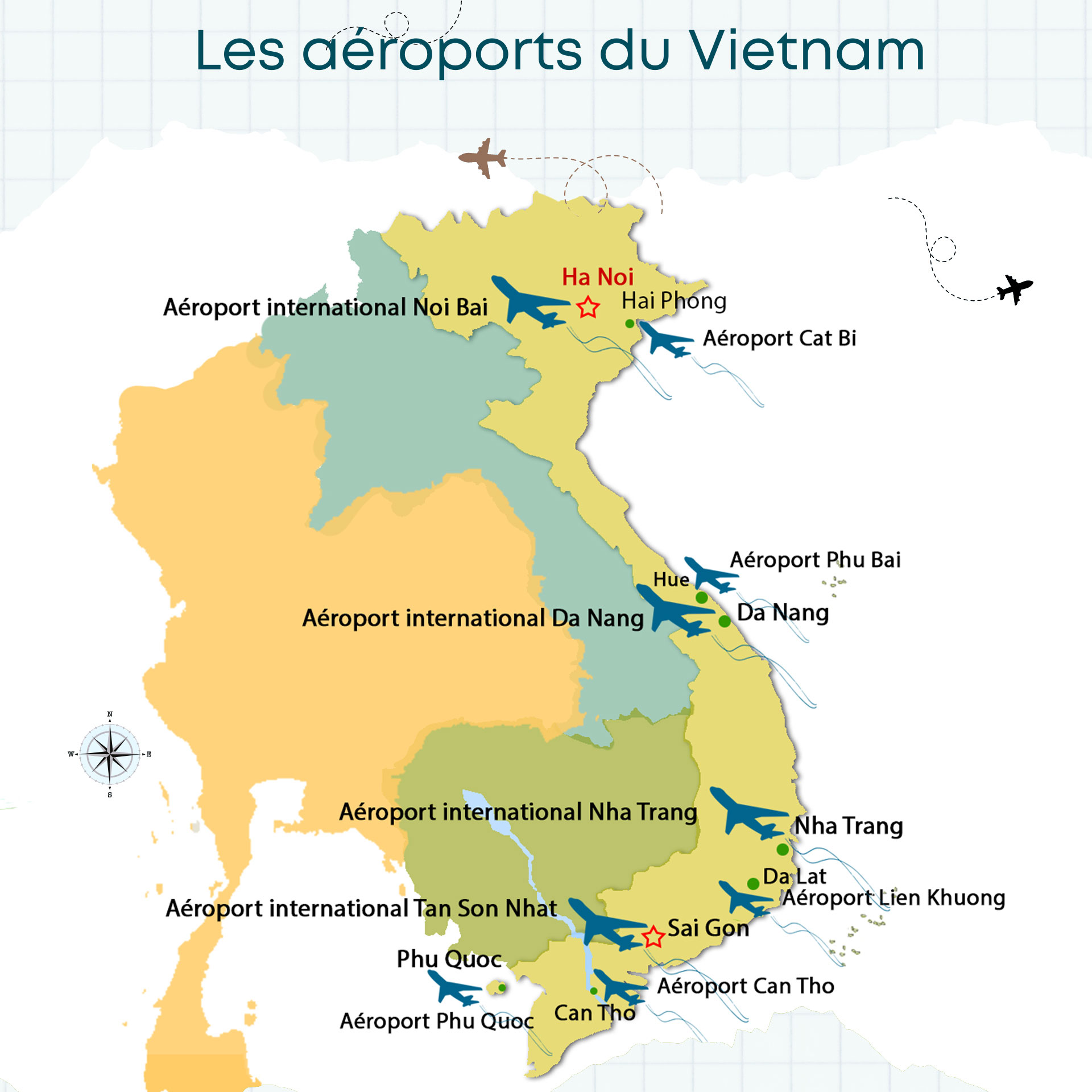 Aéroports internationaux au Vietnam 