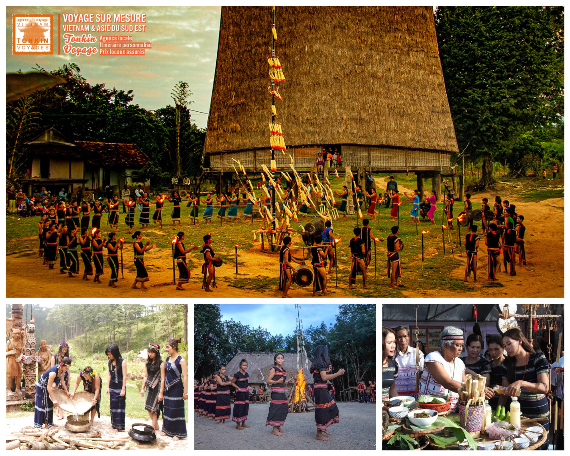 Explorez les cultures des minorit&eacute;s ethniques du Vietnam &agrave; travers leurs villages, traditions, paysages et modes de vie avec Tonkin Voyage.