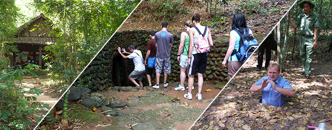 circuit Cu Chi tunel sud Vietnam