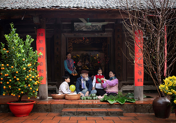village traditionel au nord Vietnam